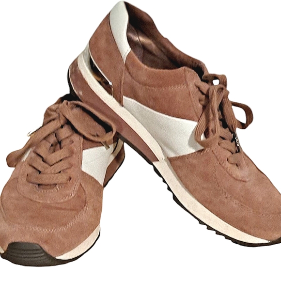 Michael Kors Allie Salmon/Pink colored trainer sneakers size 9 - Picture 3 of 8